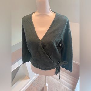 Madewell Green Texture and Thread Sweater Size M